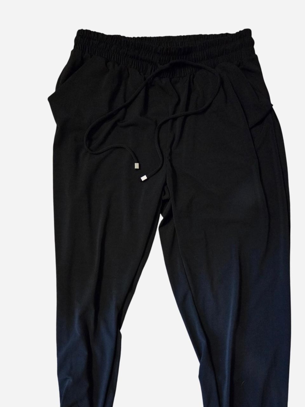 Ariella Black Drawstring Jogger Pants